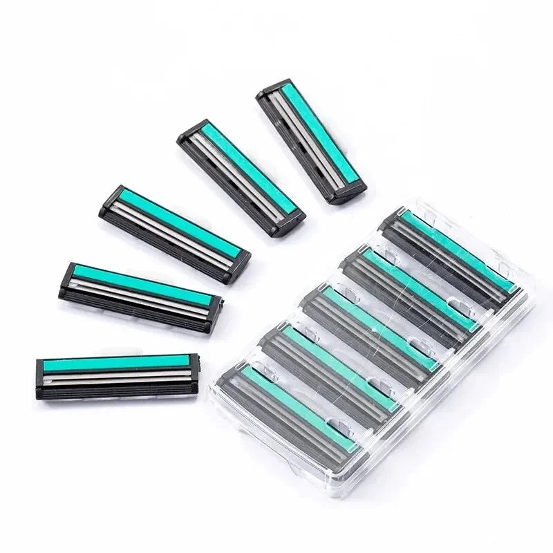 Premium Double Edge Razor Set – Heavy-Duty Men's Shaving Kit with 1 Reusable Razor & 20 High-Quality Replacement Blades