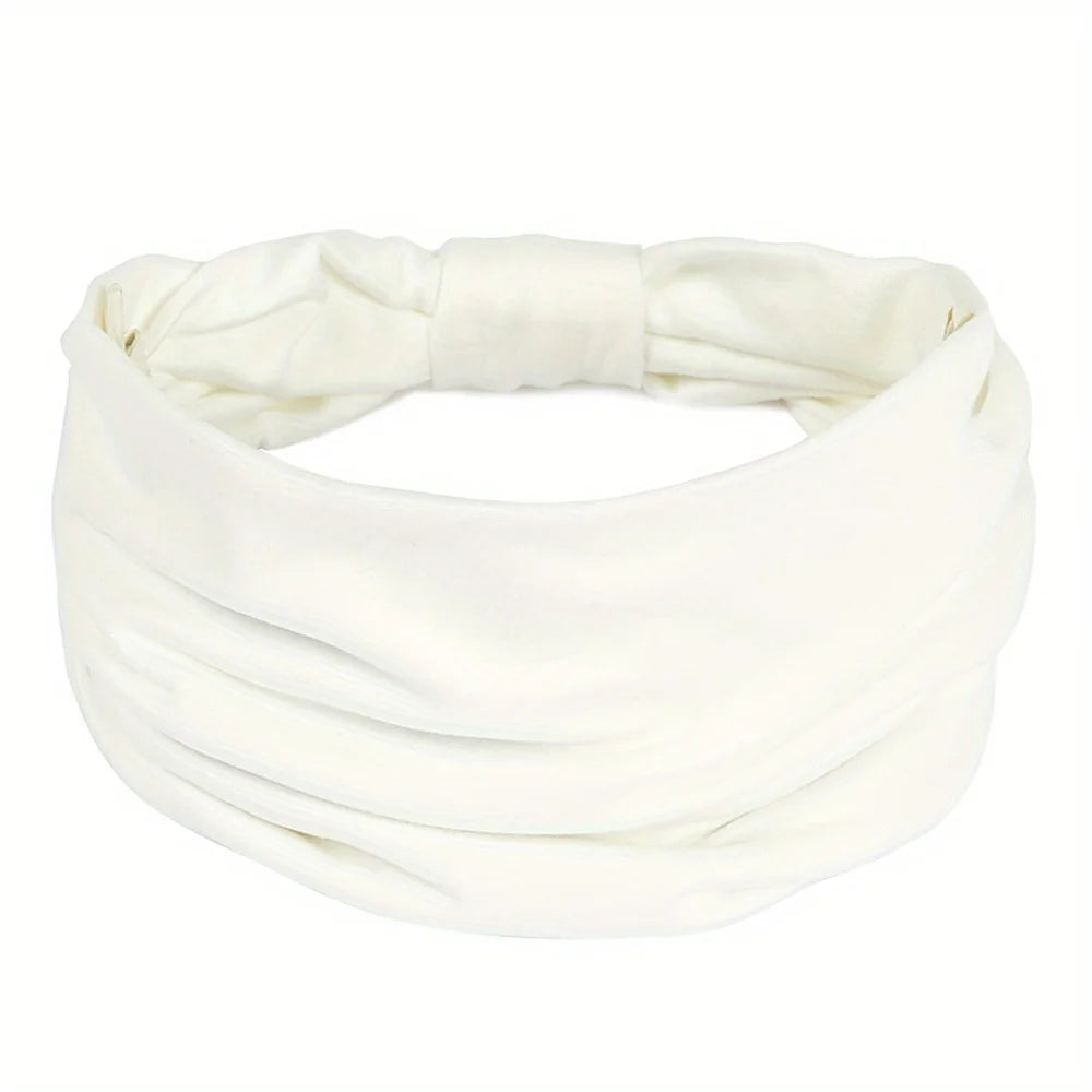 Bandeaux larges pour femmes, antidérapants, doux, élastiques, pour yoga, course, sport, entraînement, gym, turbans, bandanas
