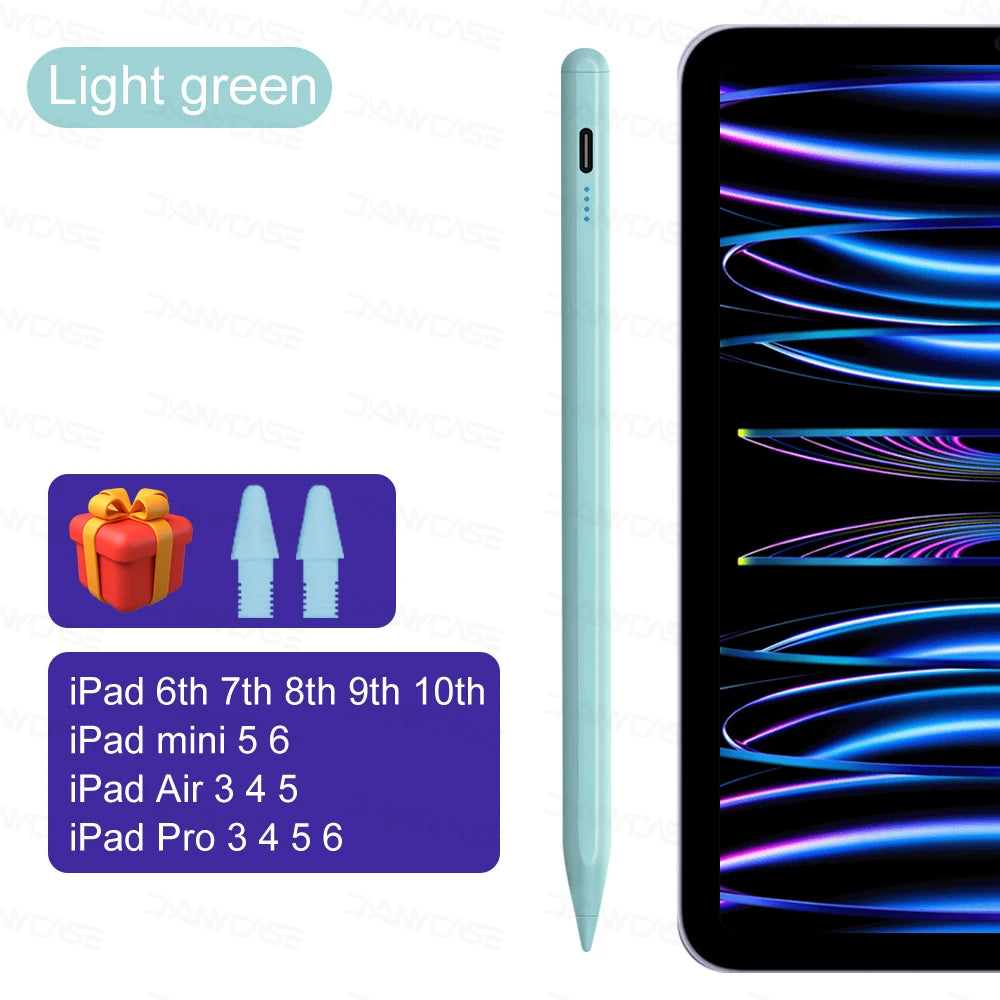 For iPad Pencil 2025 M3 Stylus Pen for Air 6 M2 Pro M4 M5 with Palm Rejection for iPad Pro 11 12.9 13 7/8/9/10/11th Mini5 6 7