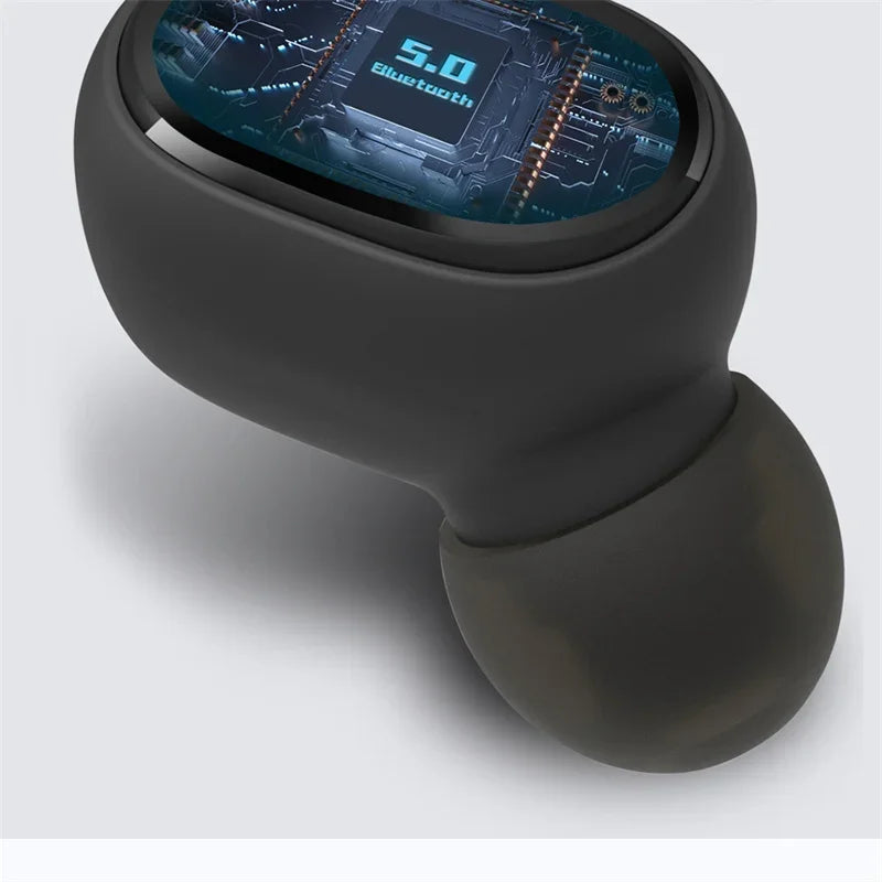 Digital Display Bluetooth Earphones with Mic TWS E6S Wireless Bluetooth Headset Noise Cancelling Headset for Xiaomi Huawei Oppo