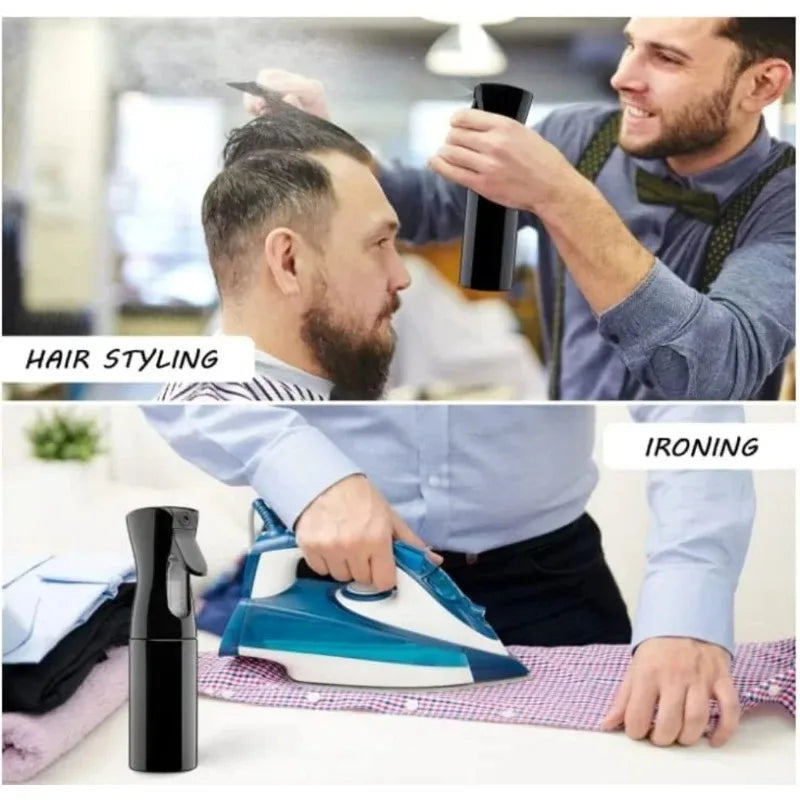 200ml High Pressure Hairdressing Spray Bottle for Barbers Salon Refill Water Can Barber Beauty Atomizer Container