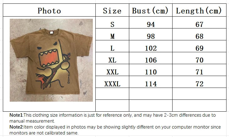 Kawaii Oversized Summer Trend Funny T-shirts Printed Versatile Couple Cotton Y2k Casual Loose Tops New Simple Retro Tee