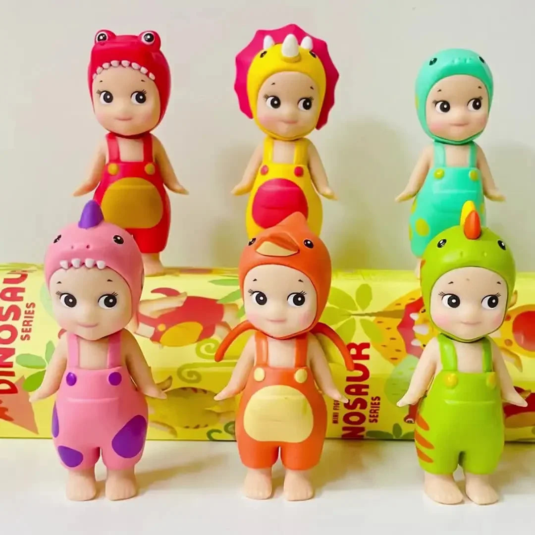 New Sonny Angel Dinosaur Series Hippers Harvest Cute Hippie Doll Trendy Car Mobile Phone Ornaments Dumplings Children'S Toy Gift - Shoppiline