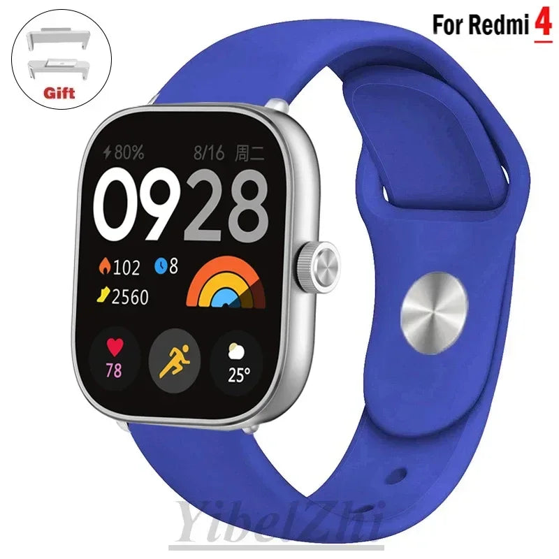 Sportarmband für Redmi Watch 4 Armband Smartwatch Armband Zubehör Weiches Silikon Armband Correa für Xiaomi Mi Band 8 Pro