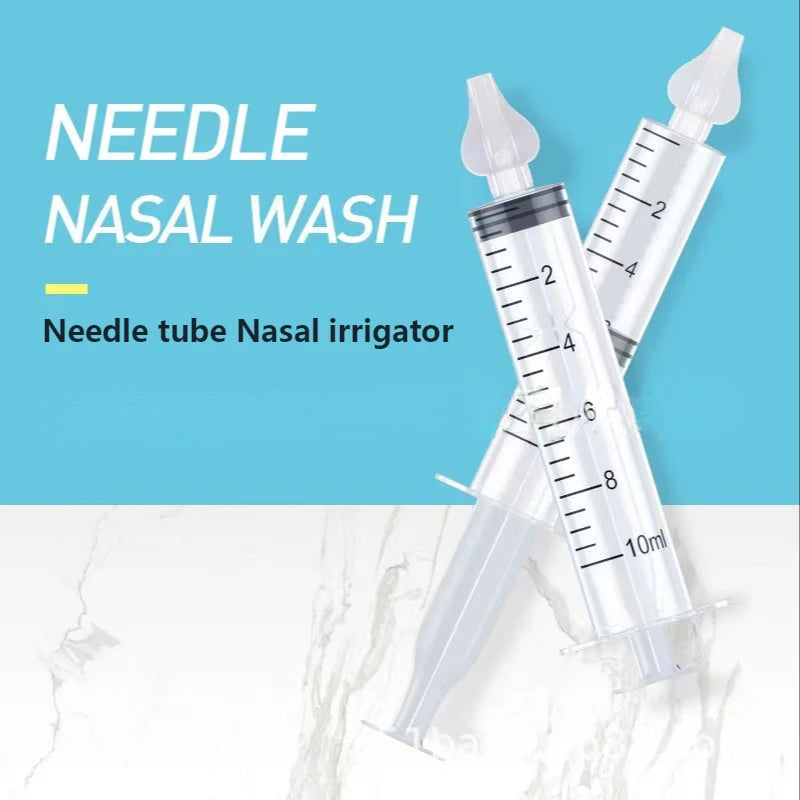 10ML/20ML Baby Nasal Aspirator Syringe Baby Nose Cleaner Rhinitis Nasal Washer Irrigator Needle Baby Nose Washing for Children