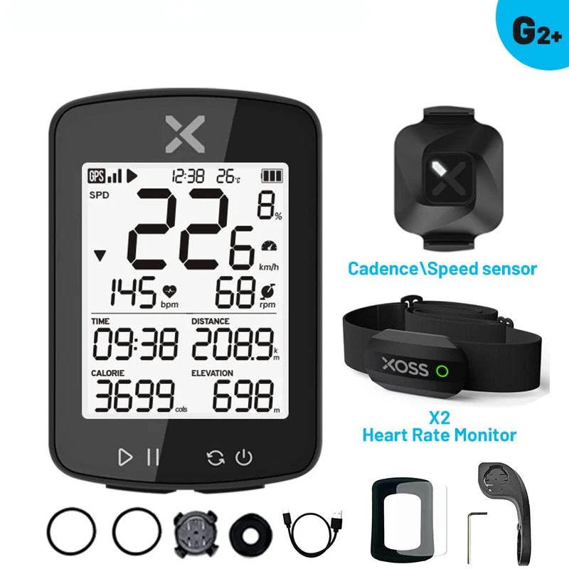 XOSS New G2 GPS G2+ Cycling Computer G Plus Wireless Speedometer Bluetooth Tracker Waterproof Road Bike MTB Bicycle Odometer