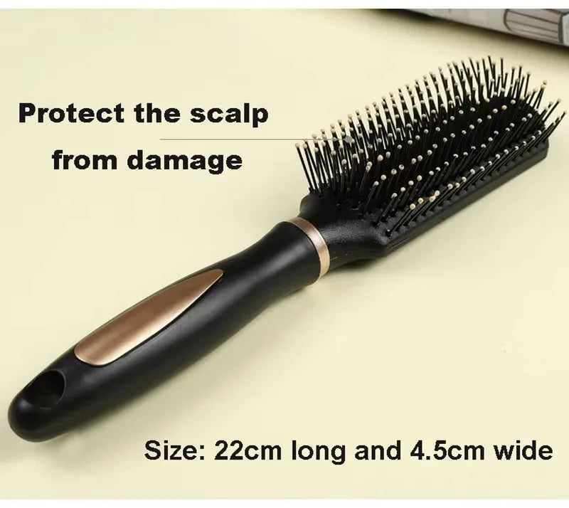 Air Cushion Hairbrush Scalp Massage Comb Soft Nylon Bristle Anti-static Detangler Brush For Wet Dry Straight Curly Hair Salon