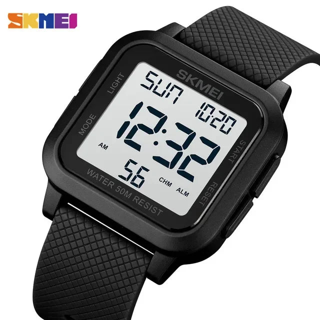 SKMEI 1894 Sport Electronic Watch for Men Shockproof Waterproof Countdown Mens Wristwatch Military Alarm Clock 1960 Reloj Hombre