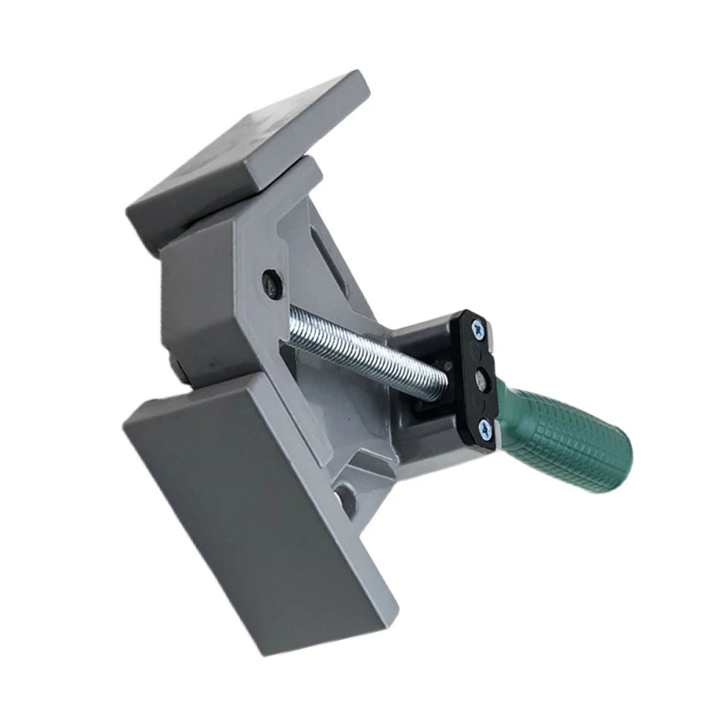 Aluminum Alloy Wood Working Jigs, 90 Degrees Angle Clamp, Single Handle, Adjustable Swing Jaw for Welding Woodworking, Photo Fra