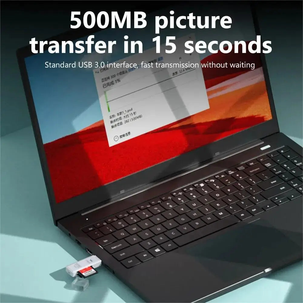 2-in-1 Multi Functional USB 3.0 Card ReaderMicro SD TFMemoryCardReaderUSBFlashDrive CardreaderAdapter For PCLaptops Accessories