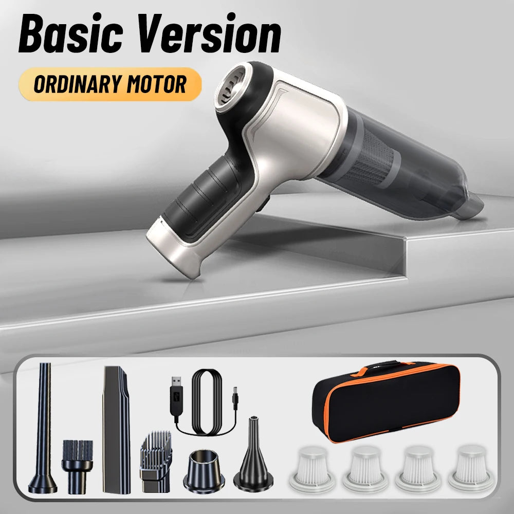 Car Vacuum Cleaner 95000PA Strong Suction Handheld Wireless Vacuum Cleaner Blower 2 in 1 Portable Vacuum Cleaner For Car Home