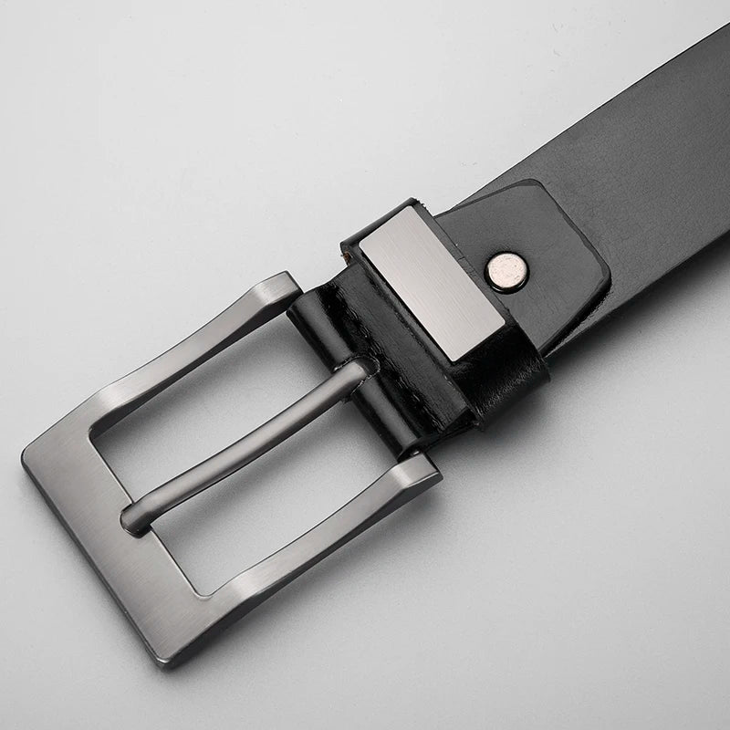 New Fashion Luxury Belt For Men PU Leather Belt Metal Pin Buckle High Quality Famous Brand Designer Waist Strap Belts Plus Size