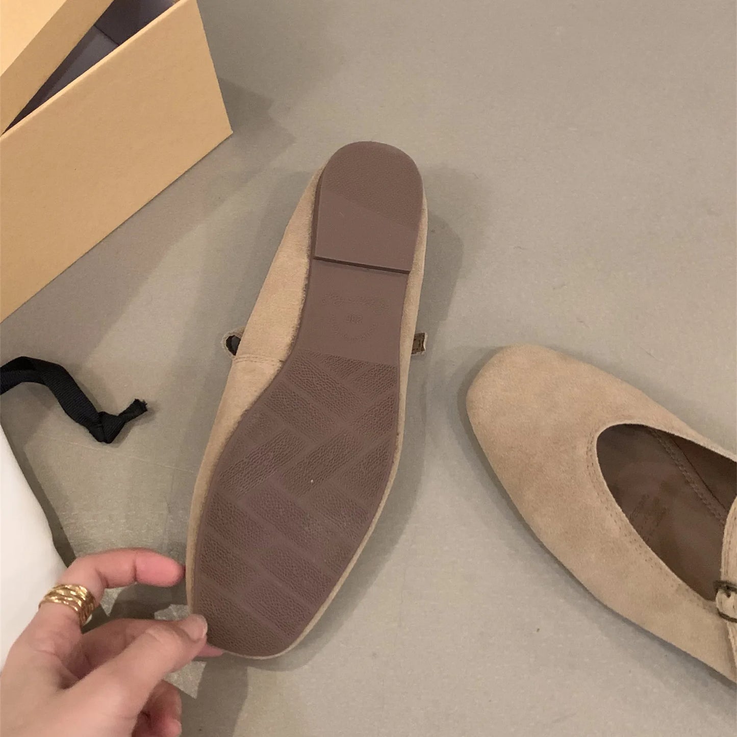 Bailamos 2024 Frühling Neue Marke Damen Flats Runde Zehen Kniehohe Slipper Damen Casual Ballettschuhe Weiches Leder Elegante Anzugschuhe