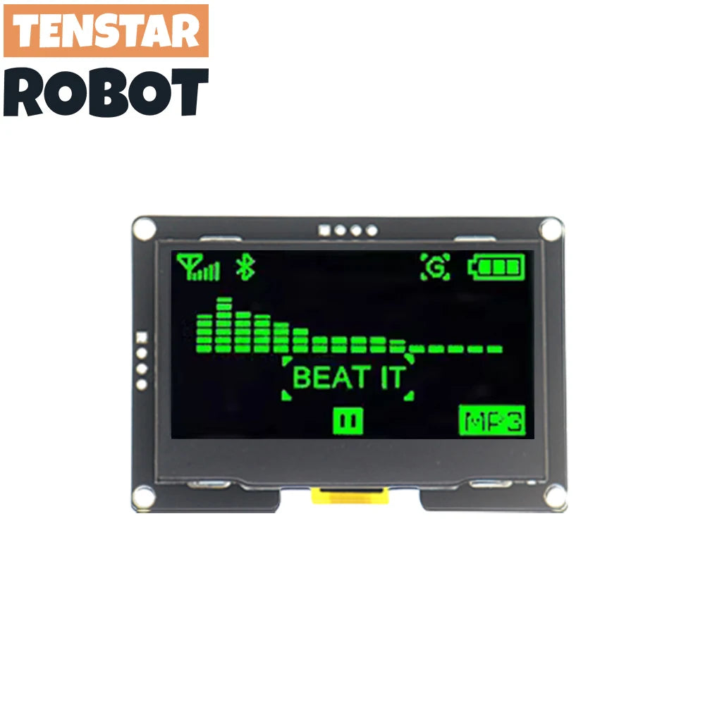 OLED 2.4" 2.42 Inch 128x64 LCD Display SSD1309 12864 4 Pin IIC I2C SPI Serial Interface - Shoppiline