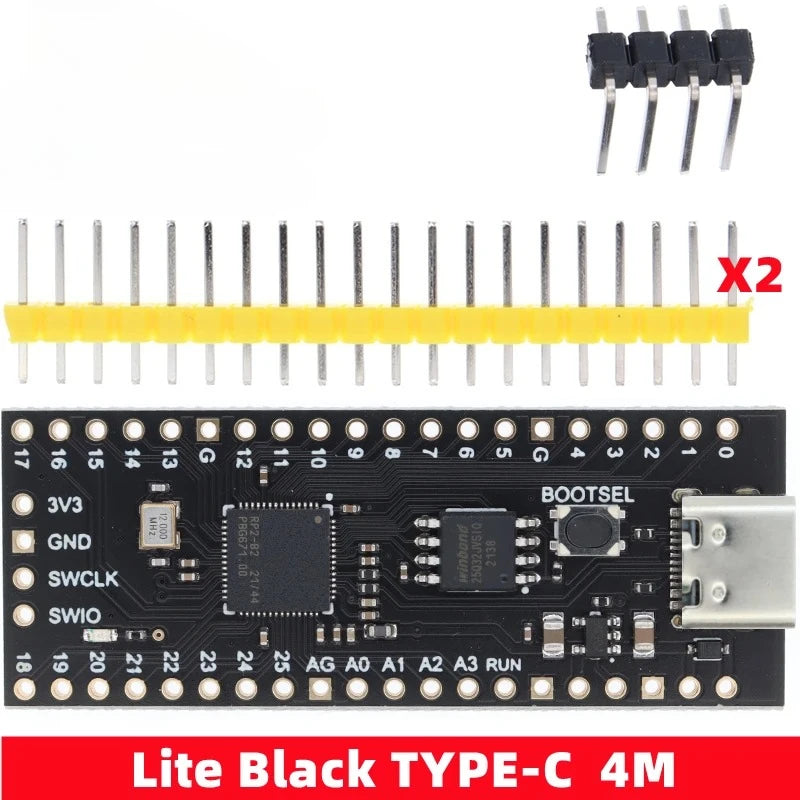 1PCS Carte officielle Raspberry Pi Pico Processeur double cœur RP2040 Cortex-M0+ Micro-ordinateur ARM basse consommation 264 Ko