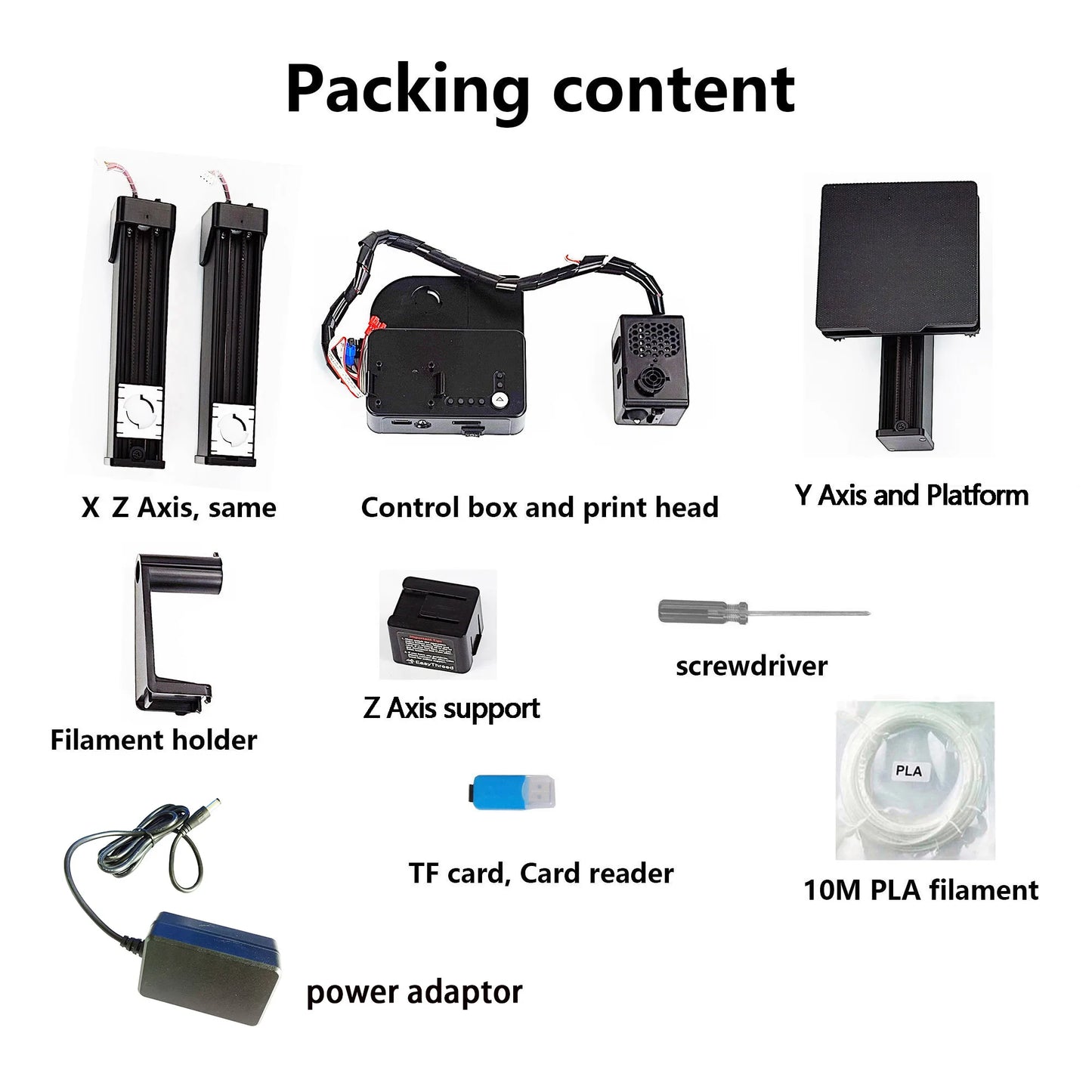 EasyThreed 3D Printer  Entry Level  Compatible with PLA TPU 1.75mm Filament  include Power Adaptor. - Shoppiline
