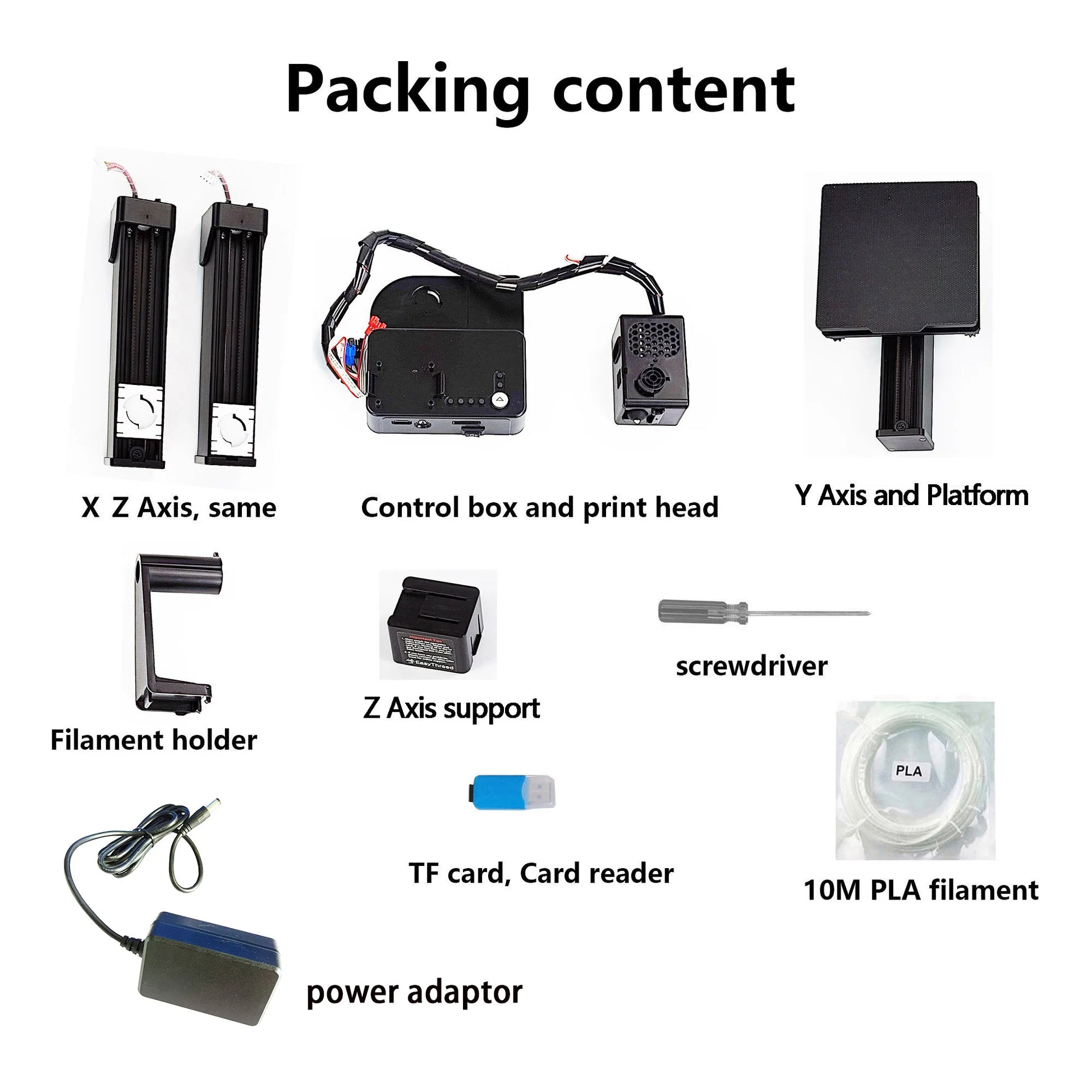 EasyThreed 3D Printer  Entry Level  Compatible with PLA TPU 1.75mm Filament  include Power Adaptor. - Shoppiline