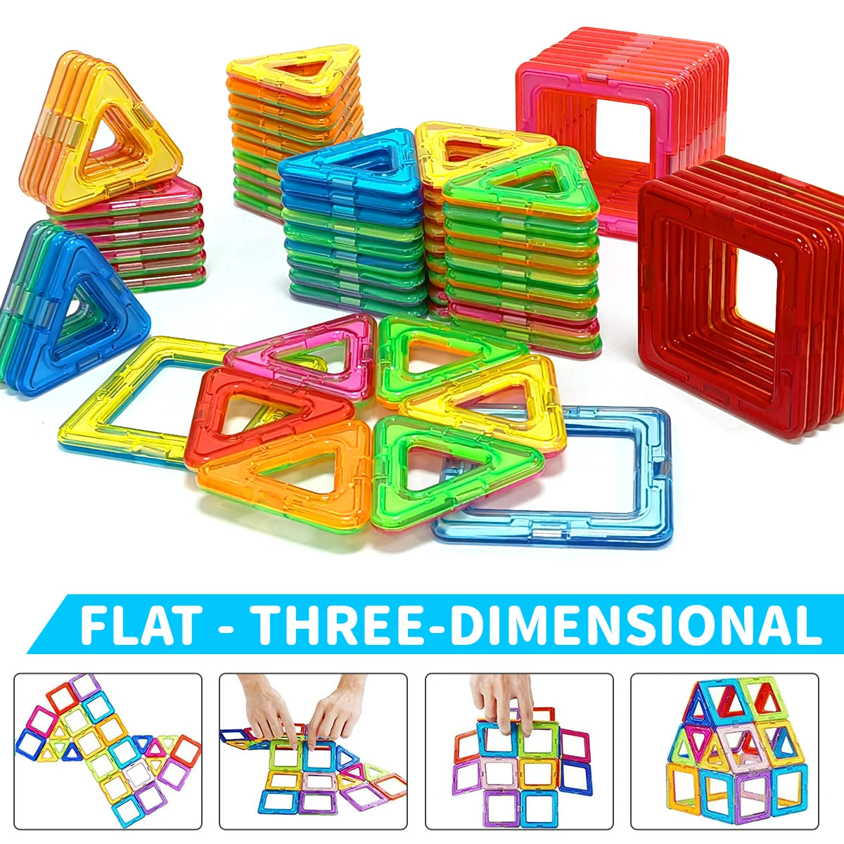 Magnetic Building Blocks Construction Sets Toy For Kids DIY Toys STEM Learning Educational Magnet Toys Birthday Gift