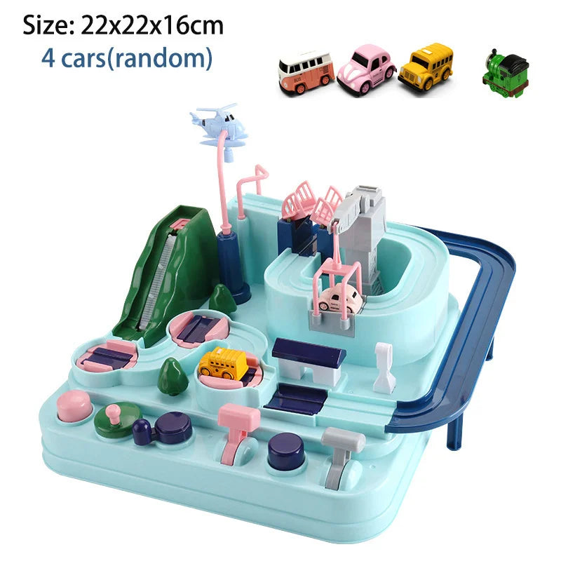Racing Rail Car Model Space Aerospace Animals Educational Toys Children Train Track Adventure Brain Mechanical Interactive Game - Shoppiline