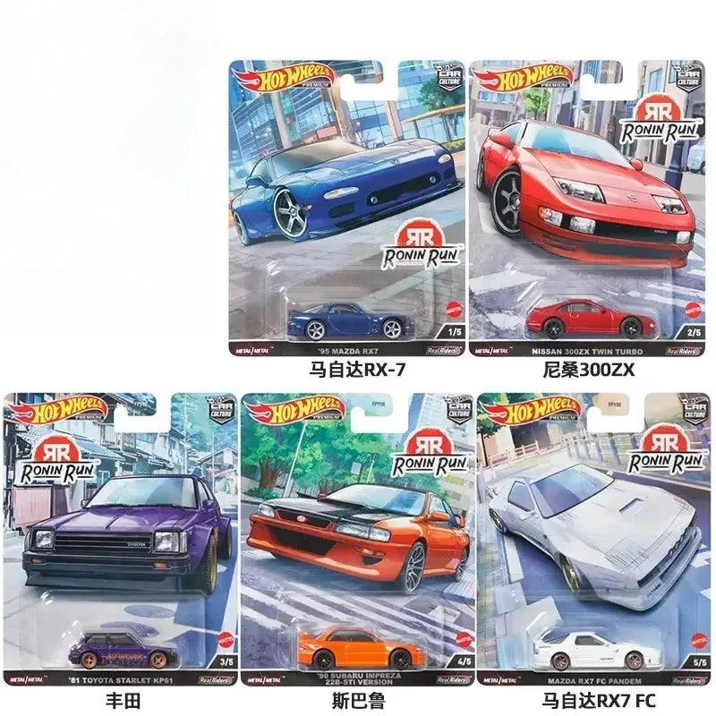 Original Hot Wheels Premium Models Car Culture Race Day Canyon Real Riders Audi Ford Mercedes C-class Toys for Boys 1/64 Vehicle