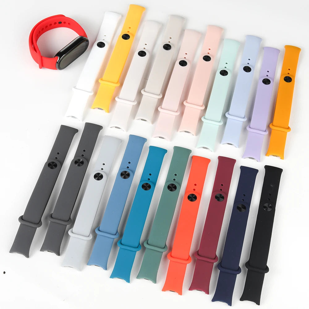Bracelet en silicone pour Xiaomi Mi Band 10 9 8 Bracelet NFC Sport en caoutchouc pulseira Correas Accessoires Xiaomi Smart Band 10 9 8