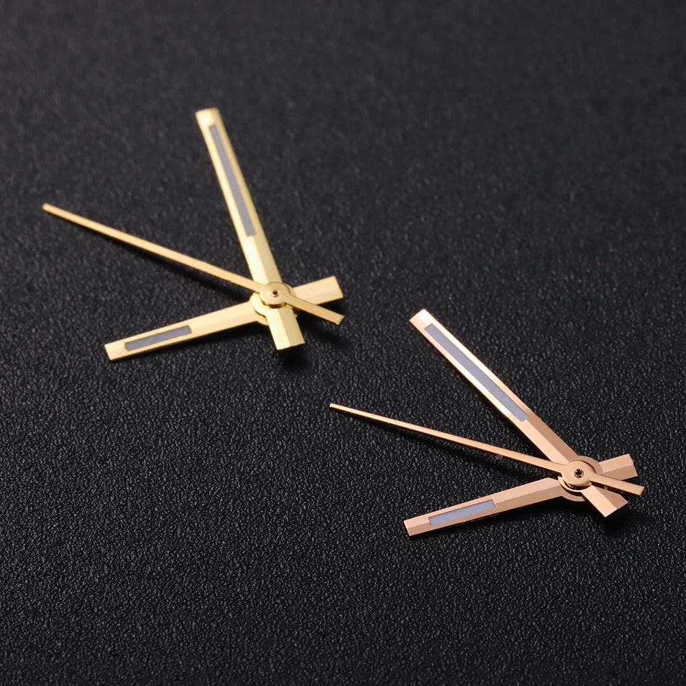Modified Watch Hands Green Luminous Logbook Needle Silver Gold Rose Watch Accessories for NH35/NH36/4R/7S Movement