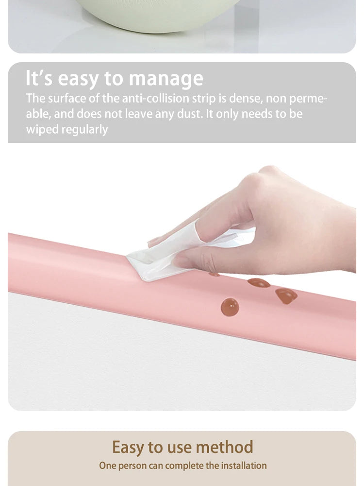 Table Corner Safety Bumper Strips Baby Protection Strips Bumper Corner Soft Cover Strips Table Corner Protection Anti Crash
