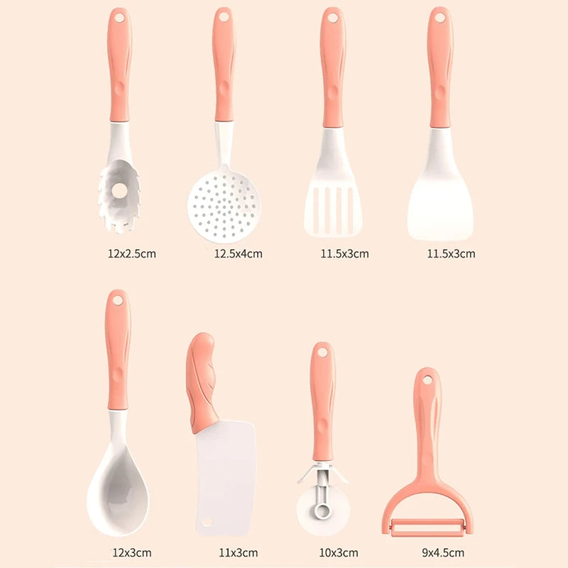Cooking Toys Pink Kitchen Toy Set Girl Boy toys Cut Fruit Vegetable Pizza Pretend Play Simulation Early Education Toys For Kids