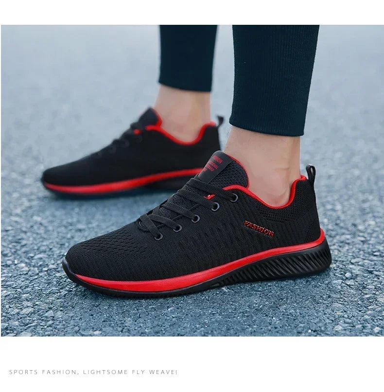 2026 Men Running Walking Knit Shoe Casual Sneakers Breathable Sports Running Athletic Gym Lightweight Outdoor Women Shoes Size