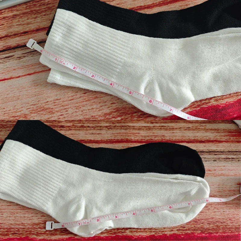 5/10/20 Pairs Neutral Solid Color Round Neck Socks Spring Summer Sweat Absorbing Breathable Comfortable All-season Sports Socks