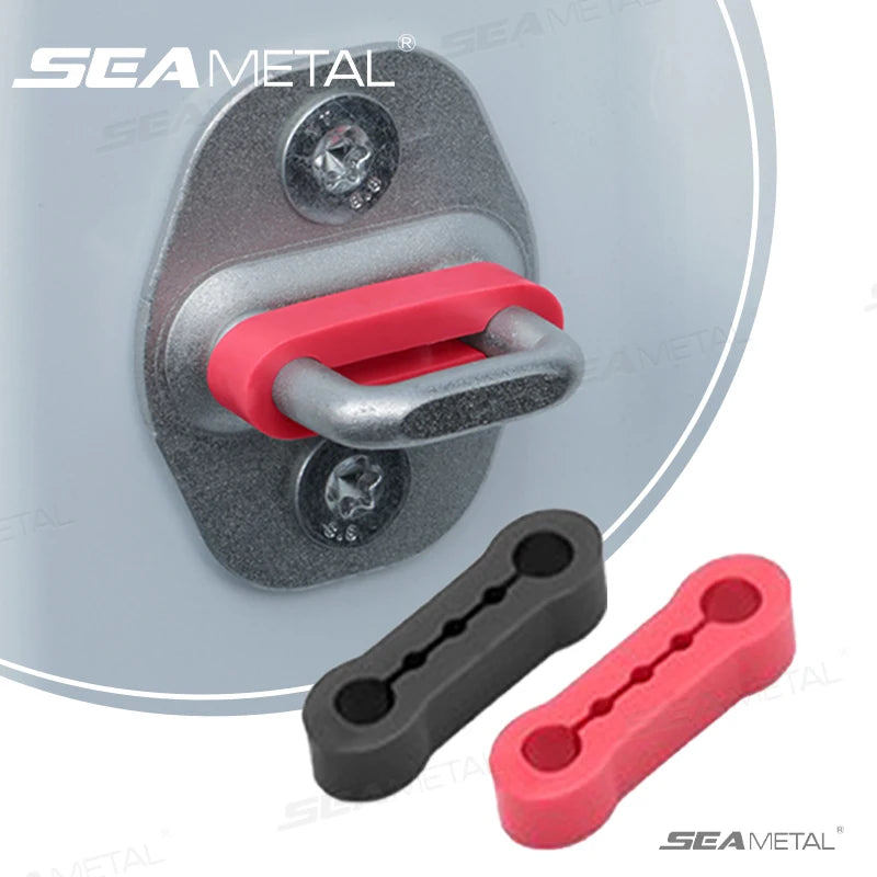 SEAMETAL Car Door Shock Absorber Universal Car Door Buckle Soundproof Deadener Damper Cushion Anti-Vibration Buffer Pad