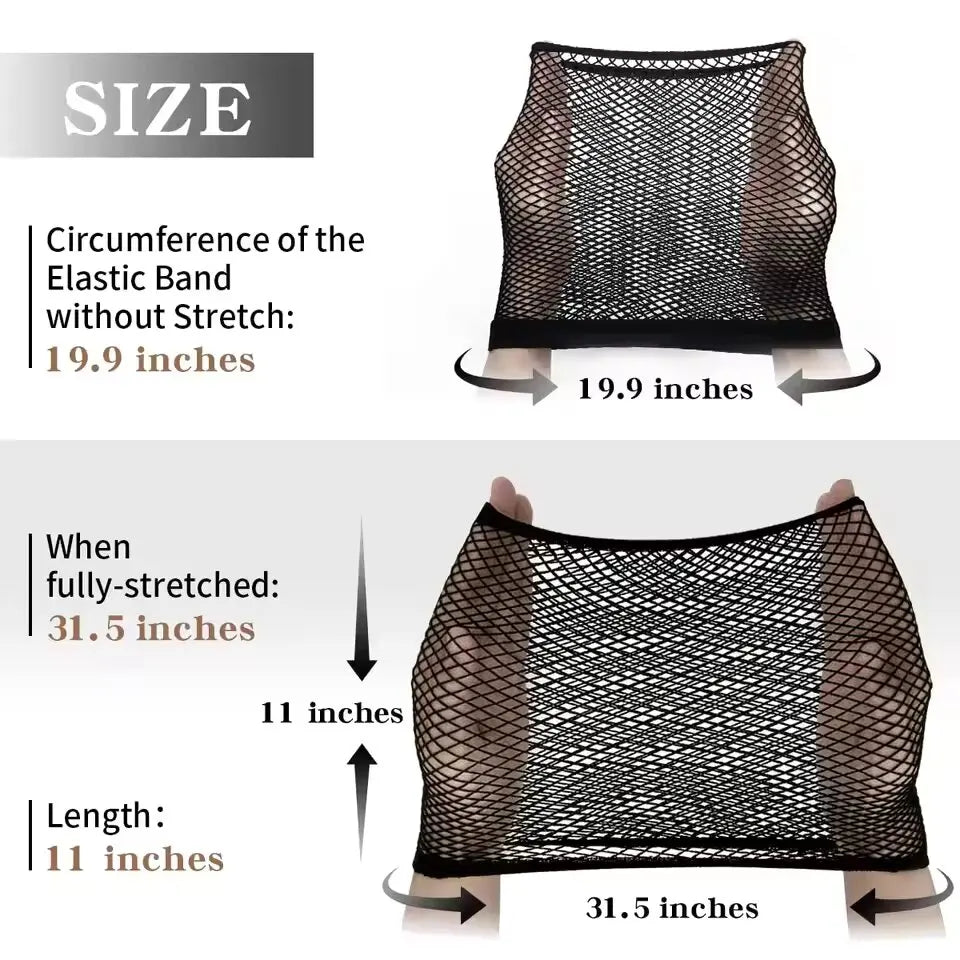 Mesh Wig Cap Stretchable Elastic Black Hair Net Stretch Open Ended Fishnet Wig Net Breathable Mesh Cap for Wig Accessories
