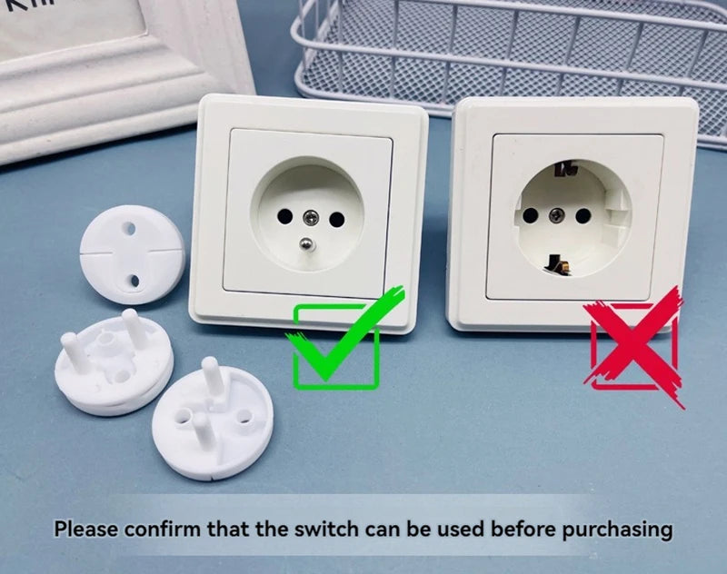 Baby Anti Electric Shock Safety Power Supply Protection Cover Child Power Supply Safety Cover French Socket Protection Cover