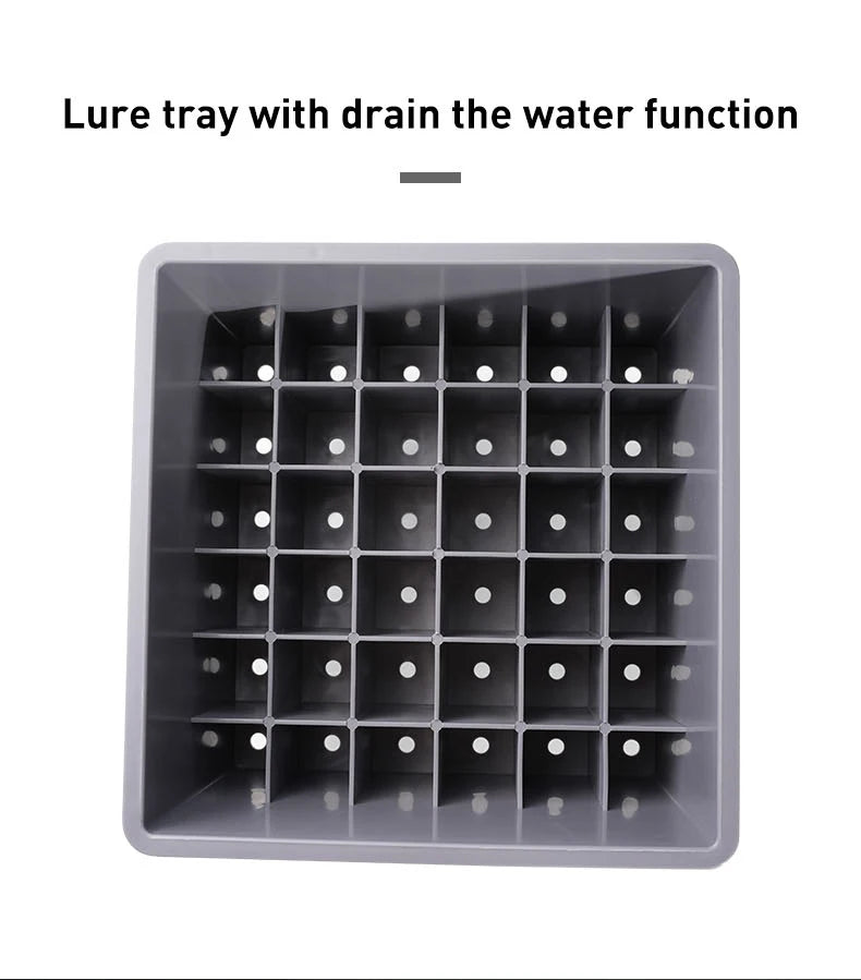 Large Fishing Tackle Box Multifunction Capacity Stand Rod Holder Cup Holder High Quality Plastic Egi Box Fishing Box - Shoppiline