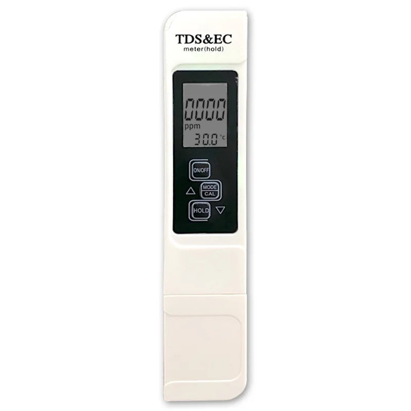 1pc White Handheld TDS Digital Water Tester High Precision Household Purified Tap Water Multifunctional Large Screen Display