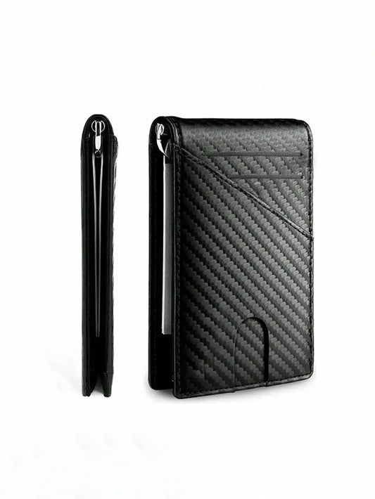 Rfid Carbon Fiber Men Wallets Man Card Holder Money Bag Slim Thin Mini Wallet Male Small Short Purse Black Walet Billfold Vallet