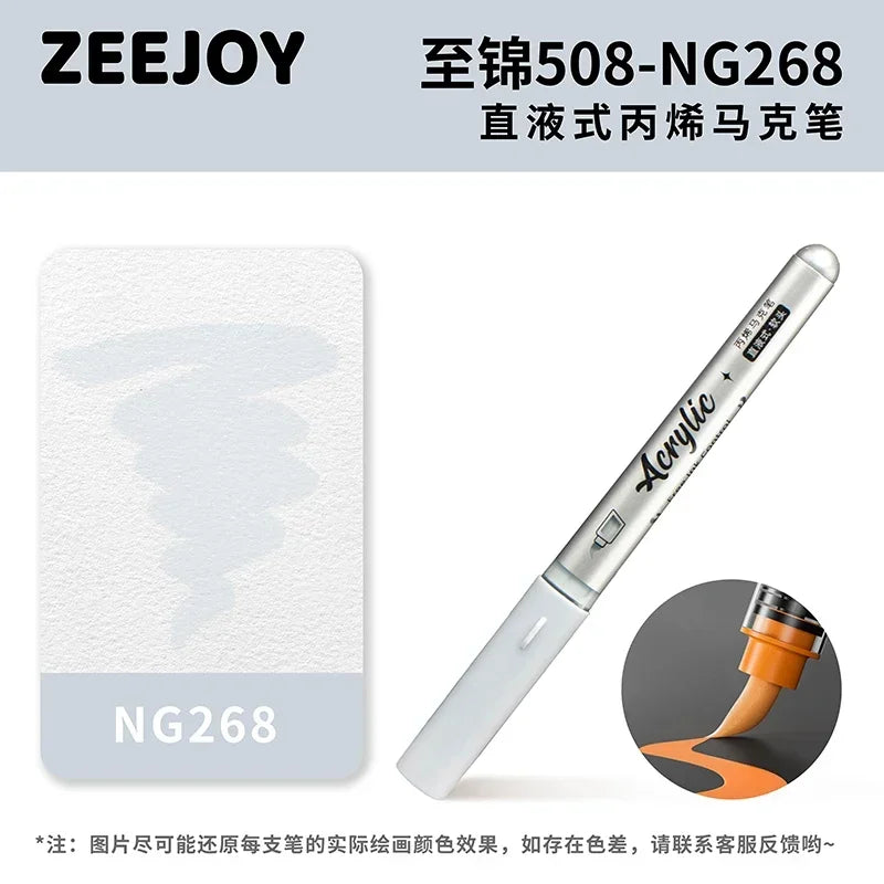 ZEEJOY 120/12/1 Colors Direct Liquid Acrylic Marker Pens Waterproof Pen Soft Brush Nib for Manga School Art Supplies Stationery