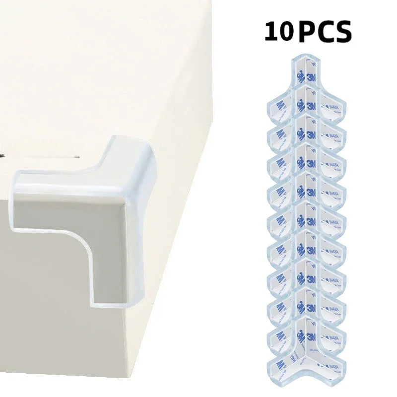 10PCS Transparent Anti Collision Angle PVC Pad Child Safety Corner Guard Baby Collision Proof Protector Table Corner