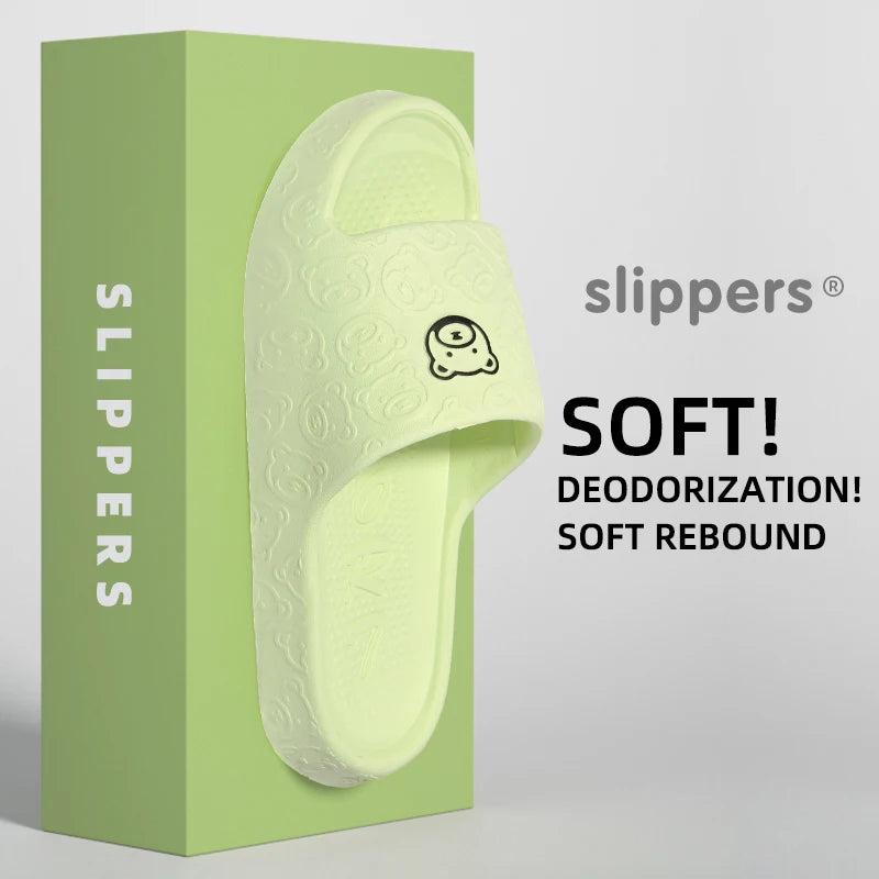 Non-Slip Slippers Female Outer Wear 2024 New Bathroom Indoor Home Sandals Female Summer Eva