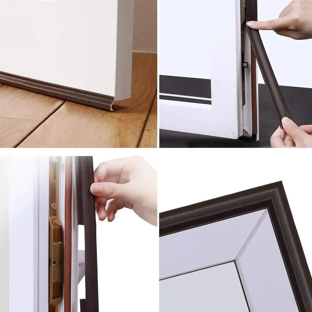 6-40M Casement Window Seal Tape Soundproof Acustic Foam Tape for Weather Stripping Door Seal Gap Filler Noise Reductian Artifact