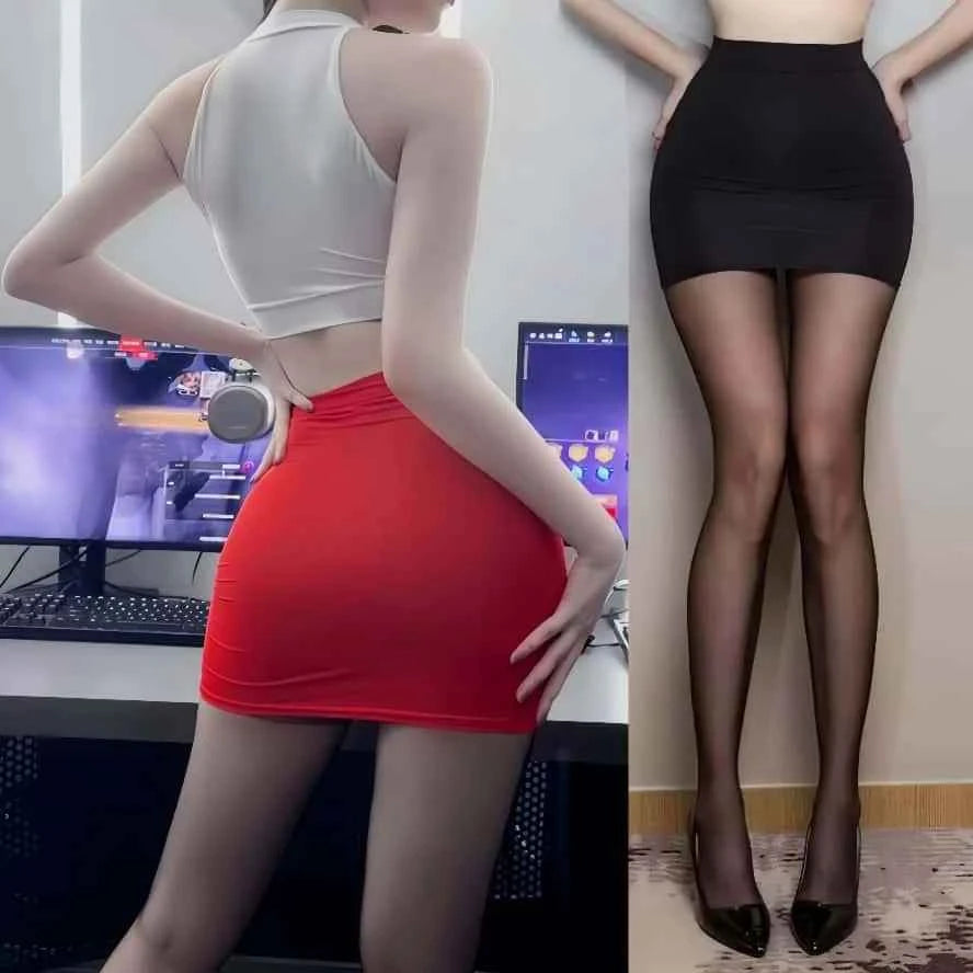 FREEAUCE Korean Girls Style Sexy Casual Pencil Mini Short Skirts High Waist Night Club Wear Black White Fashion Skirt for Woman