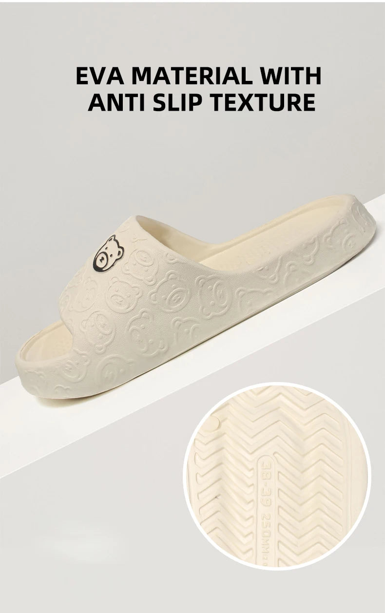 Non-Slip Slippers Female Outer Wear 2024 New Bathroom Indoor Home Sandals Female Summer Eva