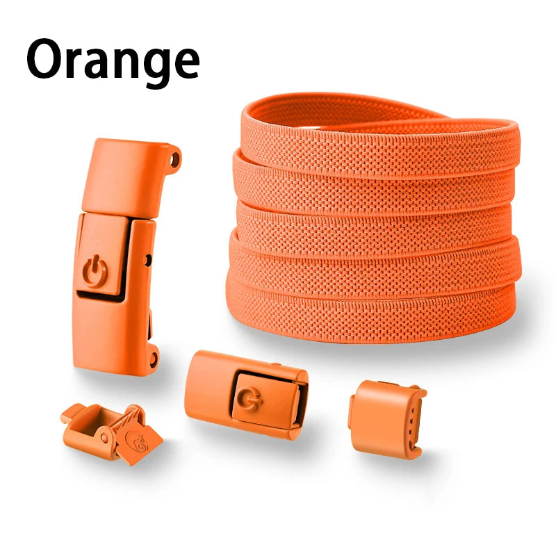 Press Lock Shoelaces without ties Elastic Laces Sneakers Tennis No Tie Shoe laces Shoes Accessories 1Pair/2Pair