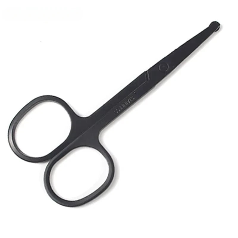 Unisex Stainless Steel Nose Hair Clippers round Head Painless Trimming Portable Facial Grooming Tool for Men And Women