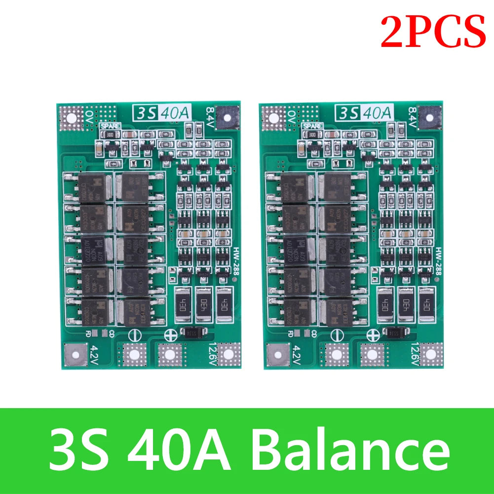 BMS 3S/4S 5A 10A 20A 25A 40A 60A Li-ion Lithium Battery Charger Protection Board 18650 For Drill Motor 12V with Enhance/Balance - Shoppiline