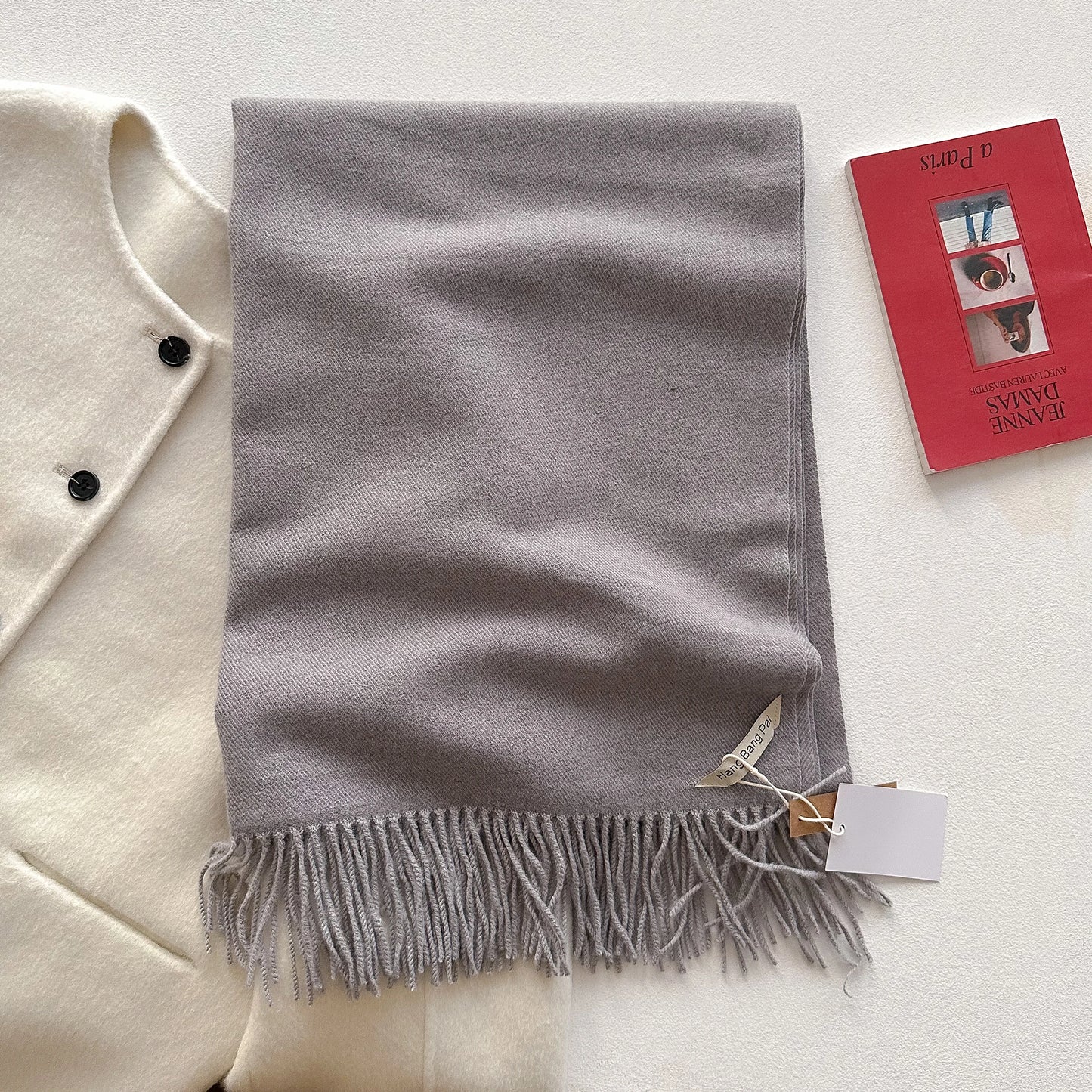 2025 New Winter Wool Scarf For Women Long Warm Cashmere Scarves Hijab Solid Lady Shawl Wrap Female Pashmina Bandana Head Scarfs