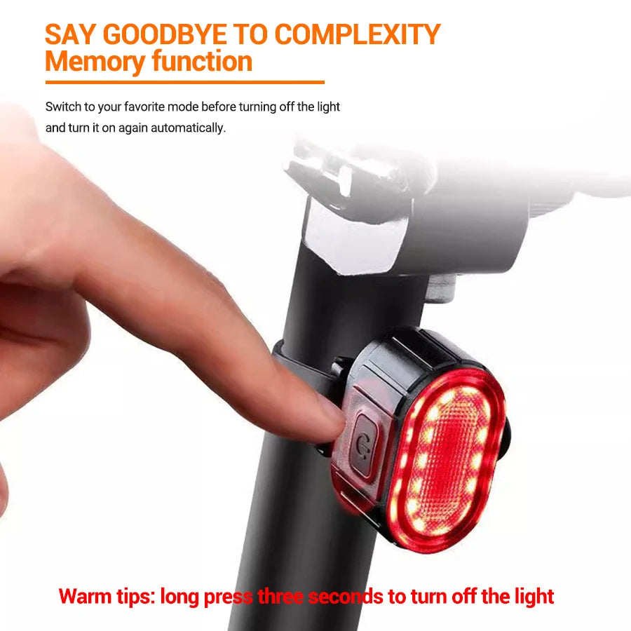 USB Rechargeable Bicycle Lights Bike Safety Warning Lamp Outdoor Waterproof Cycling Flashlight For Mountain And Road Bikes