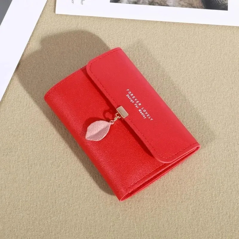 Neue koreanische Version der einfachen kleinen Geldbörse, dreifach faltbar, Münzfach, Geldscheinklammer, Münztasche, Cross-Border Kurzdamen-Geldbörse
