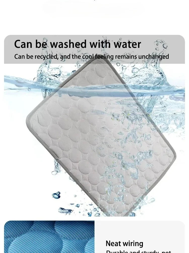 Cat Ice Mats Summer Cat Dog Sofa Nest Bed Cooling Sleeping Pad for Small Dogs Pets Durable Sofa Cooling Pad Blanket