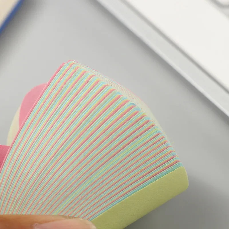 100 Sheets Heart Sticky Notes Notepad Self Sticky Note Pads Notebook Planner Sticker for Office School Stationery Accessories